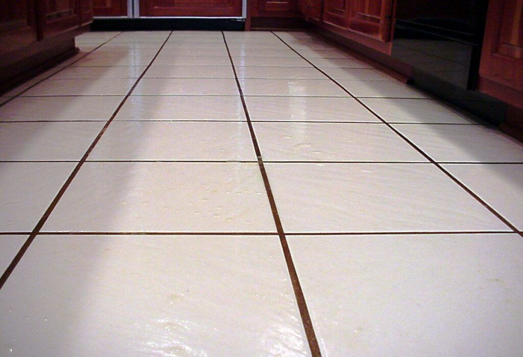 Cleaning Floor Tiles
