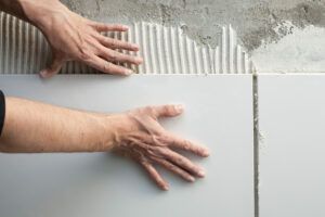 Placing Marble Tile